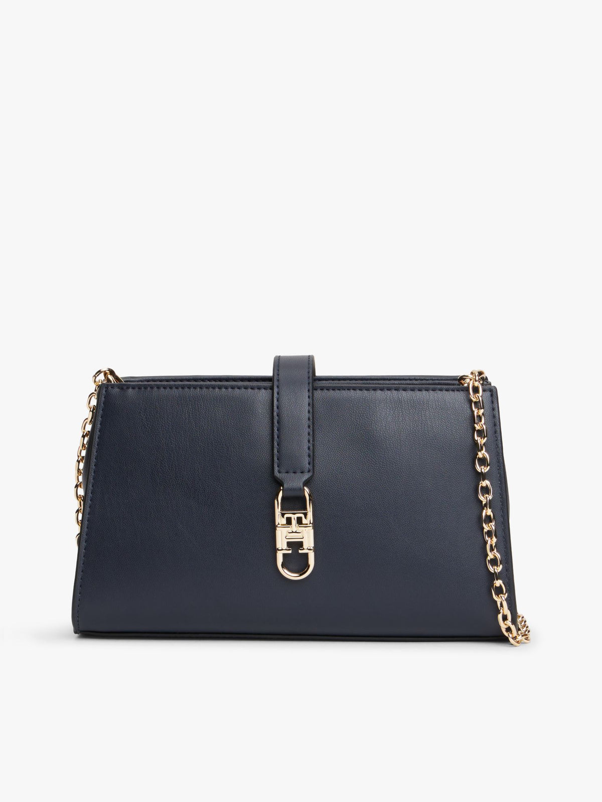 Tommy Hilfiger Polished Monogram Chain Crossbody Bag