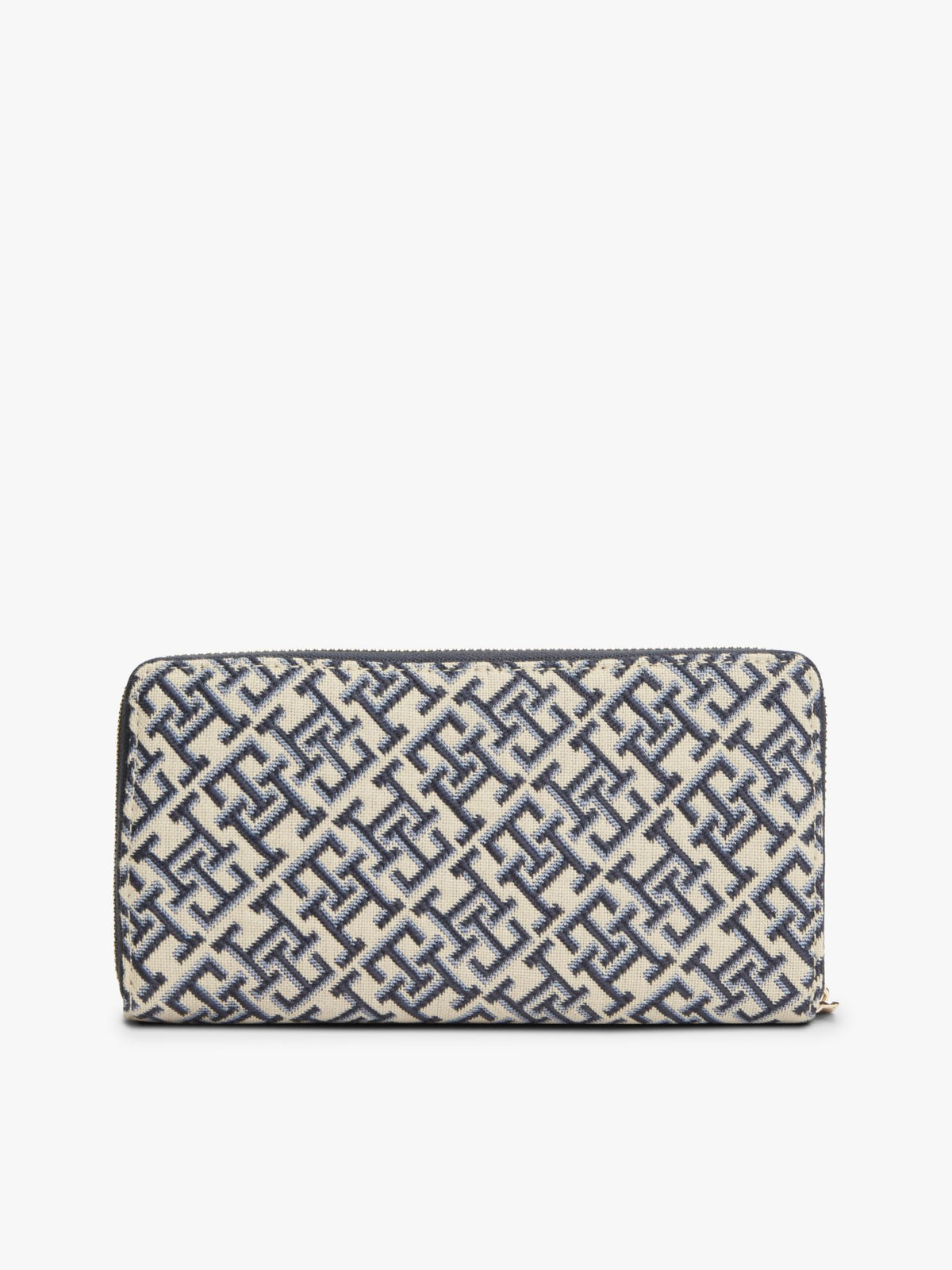 Tommy Hilfiger Monogram Jacquard Large Zip Wallet
