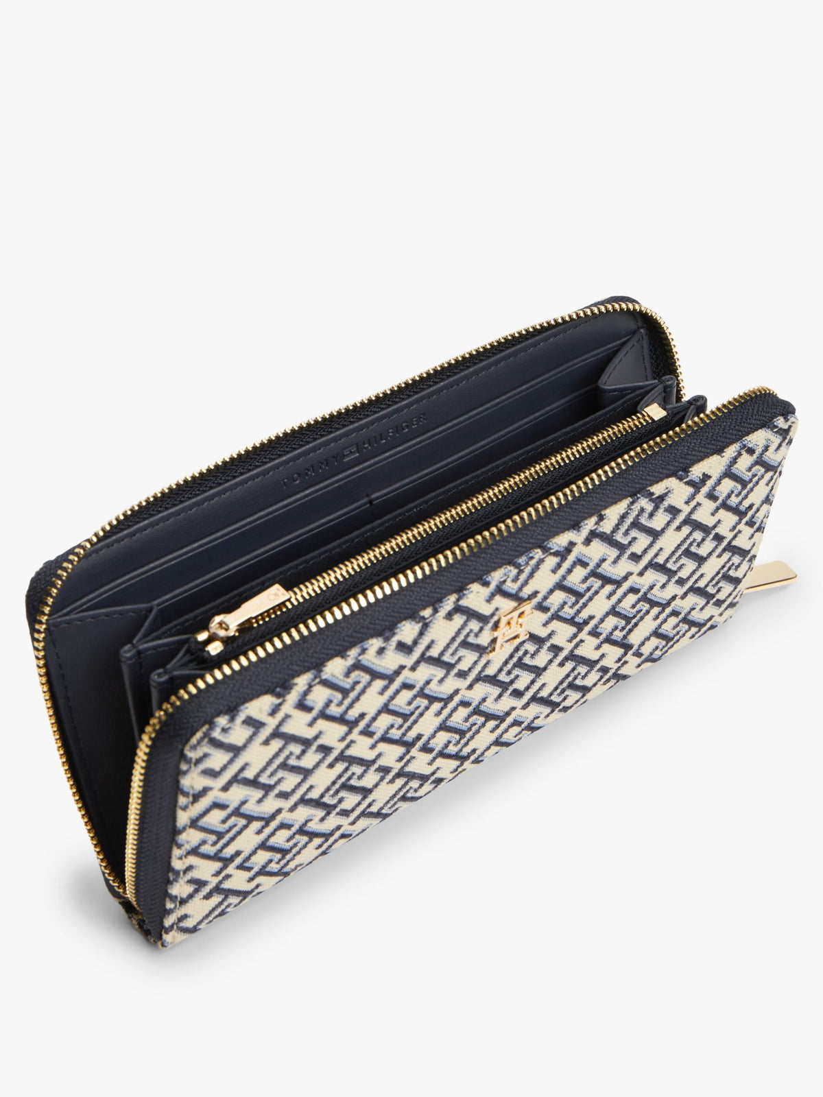 Tommy Hilfiger Monogram Jacquard Large Zip Wallet