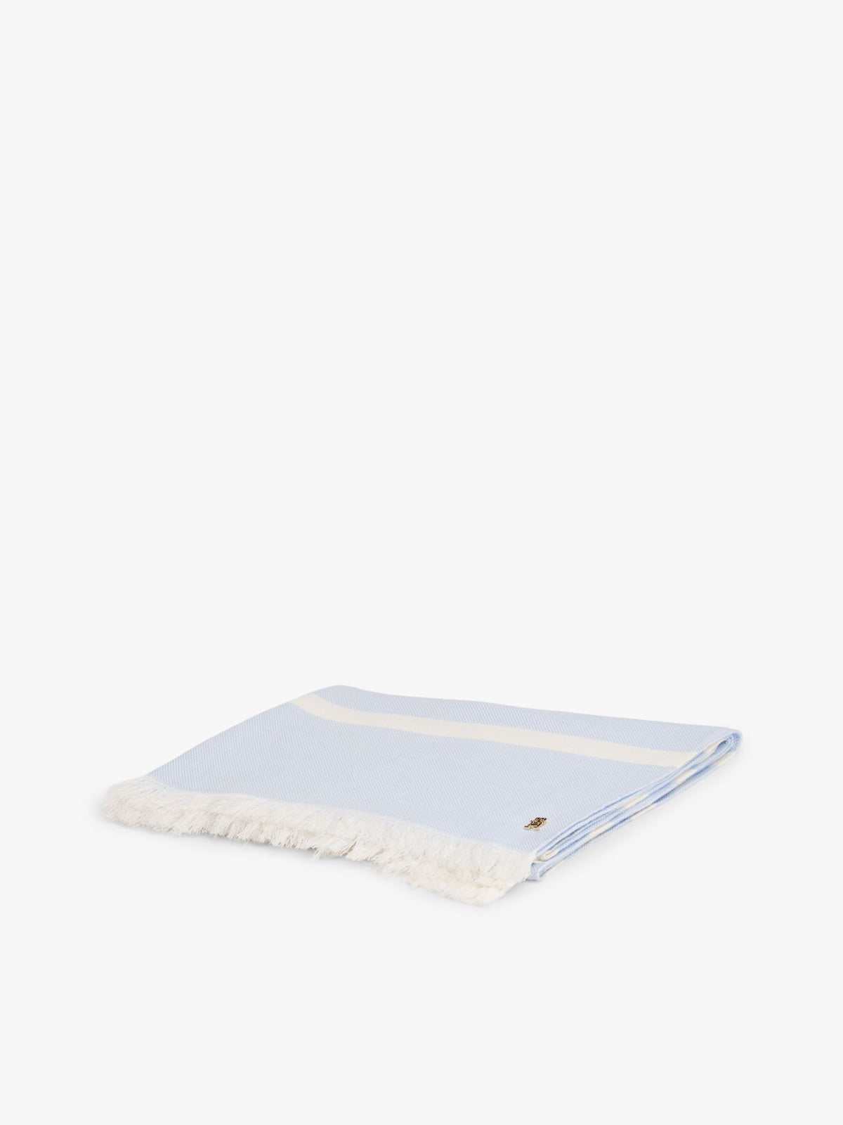 Tommy Hilfiger Striped Cotton-Linen Blend Scarf