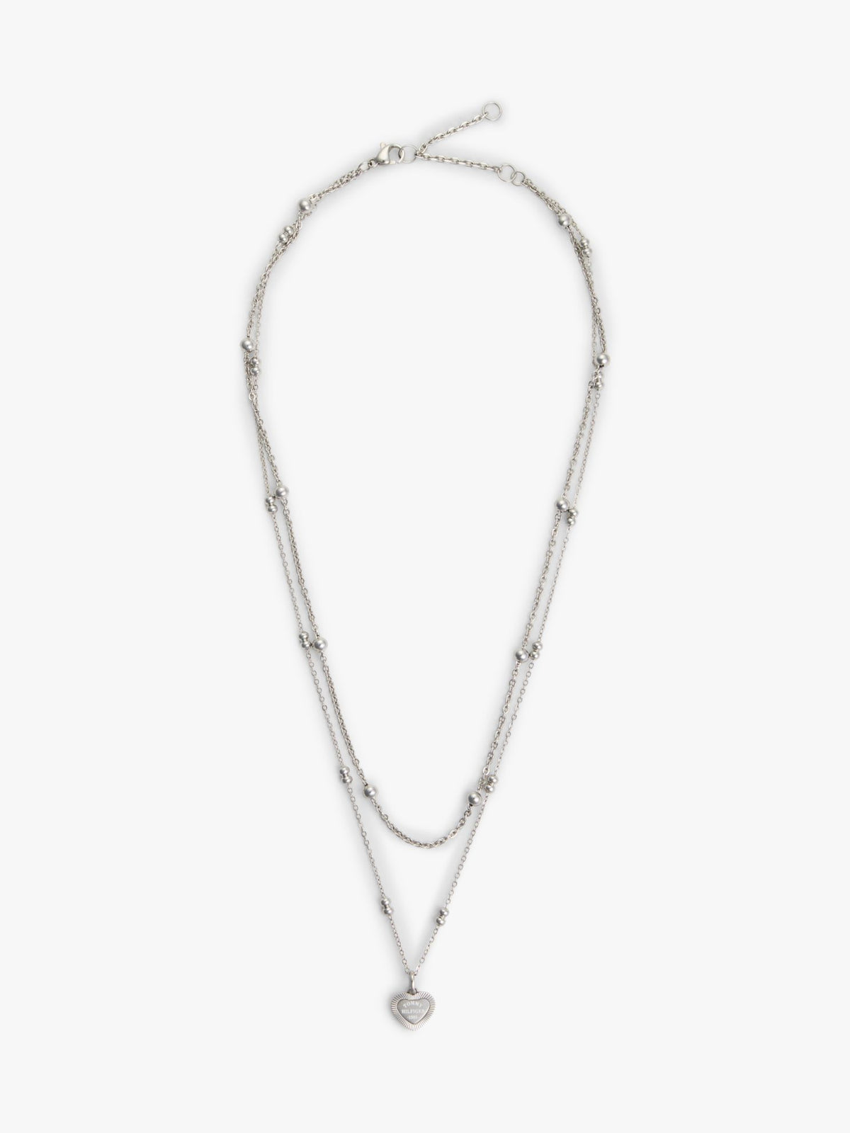 Tommy Hilfiger Heart Charm Double-Layered Necklace