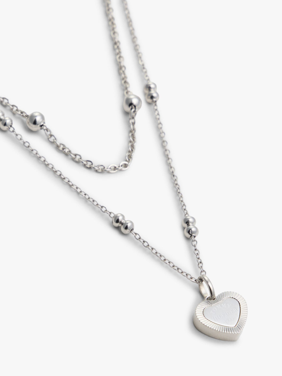 Tommy Hilfiger Heart Charm Double-Layered Necklace