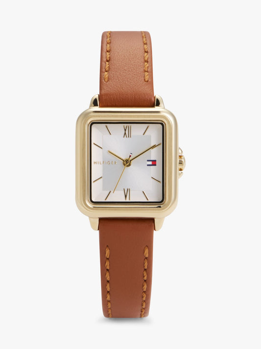 Tommy Hilfiger 24MM Leather Strap Dress Watch