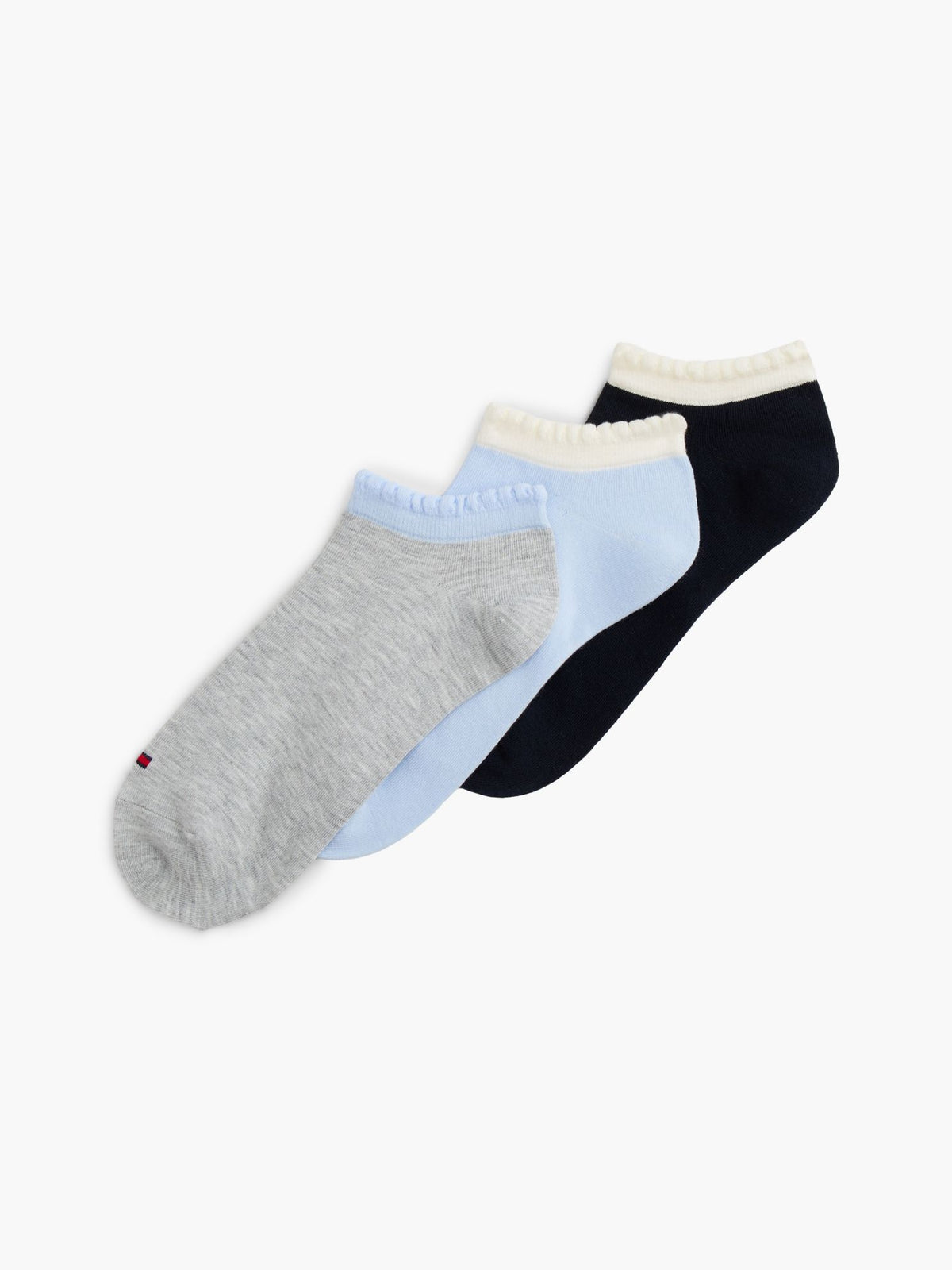 Tommy Hilfiger Scalloped Ankle Sock 3-Pack