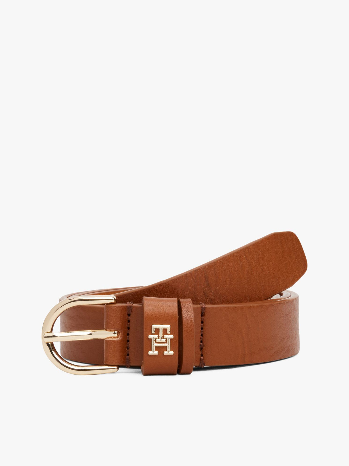 Tommy Hilfiger Monogram Slim Leather Belt