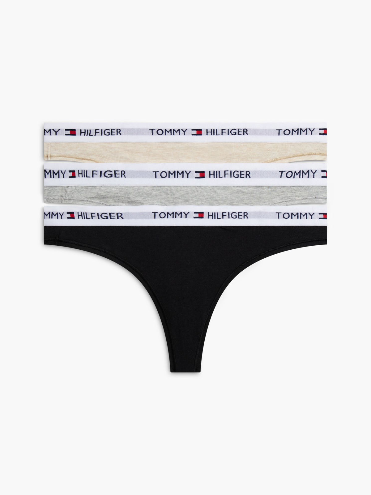 Tommy Hilfiger Tommy Logo Thong 3-Pack