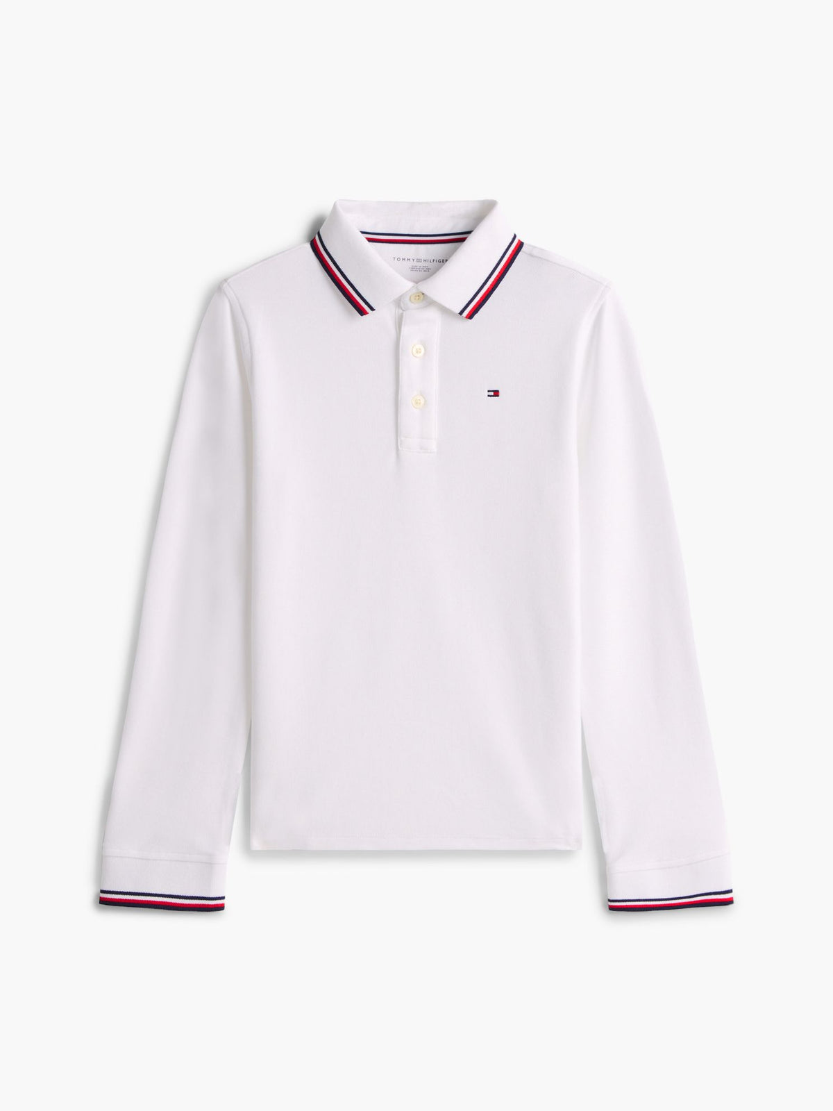 Tommy Hilfiger Kids' Long-Sleeve Tommy Wicking Polo