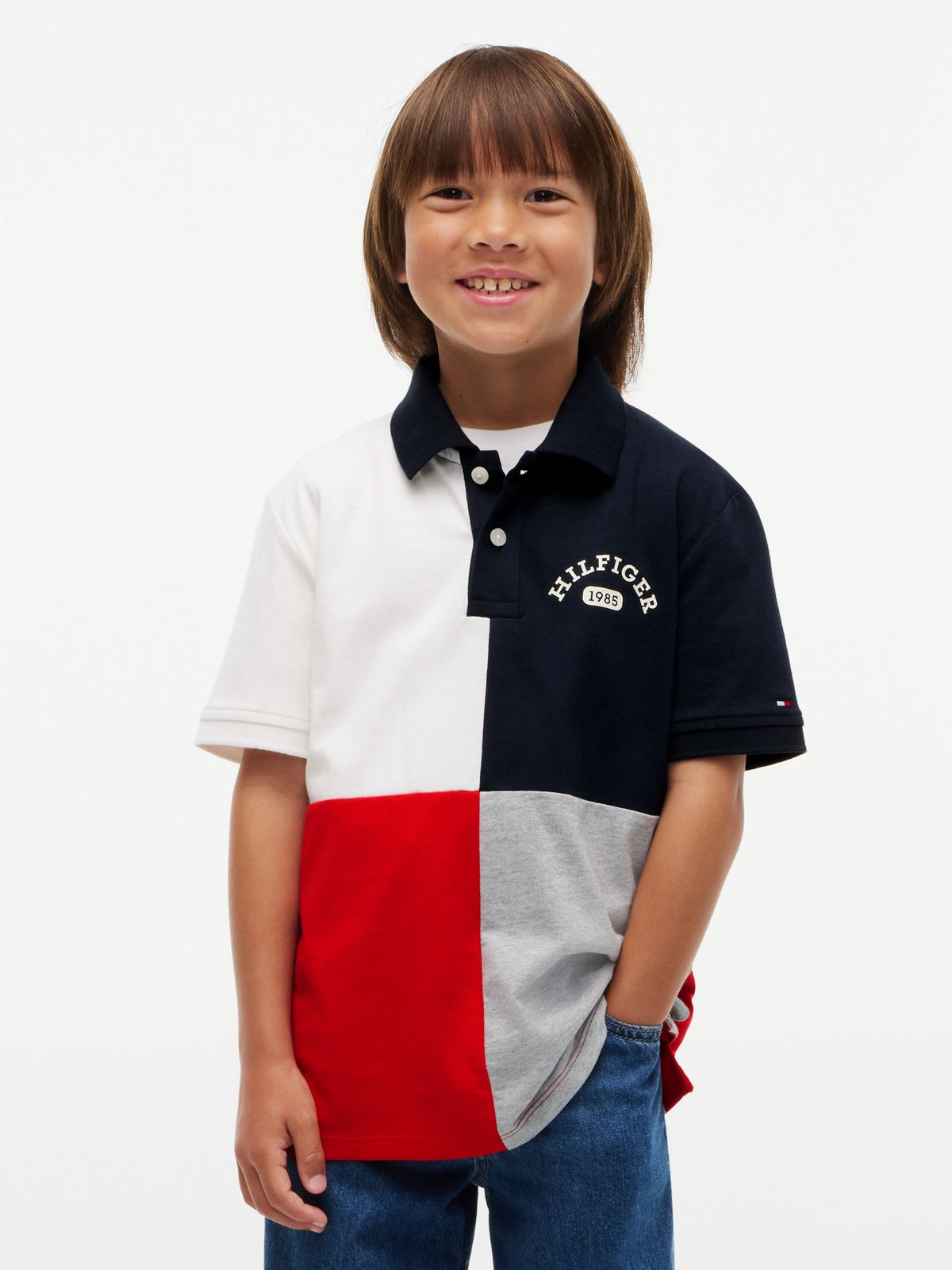 Tommy Hilfiger Kids' Logo Colorblock Polo