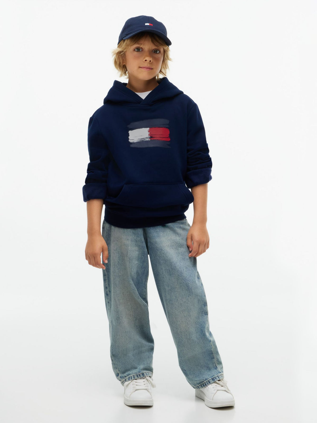 Tommy Hilfiger Kids' Paintbrush Flag Hoodie