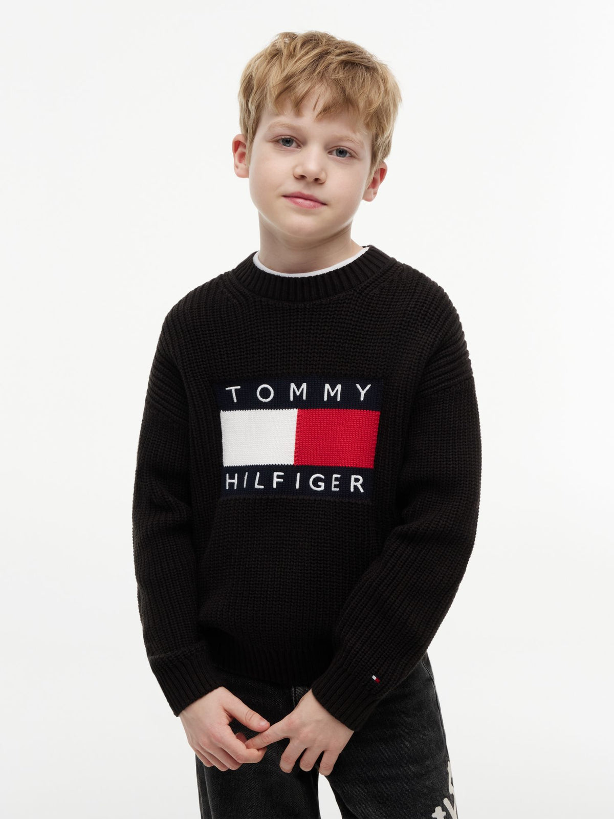 Tommy Hilfiger Kids' Flag Logo Sweater