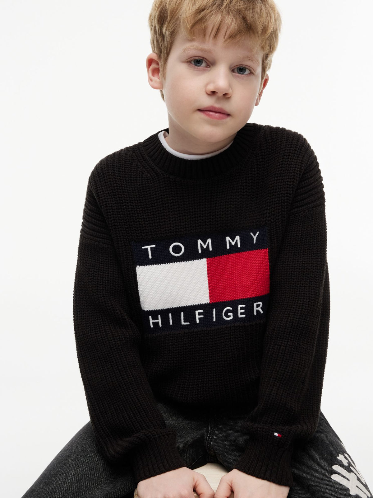 Tommy Hilfiger Kids' Flag Logo Sweater