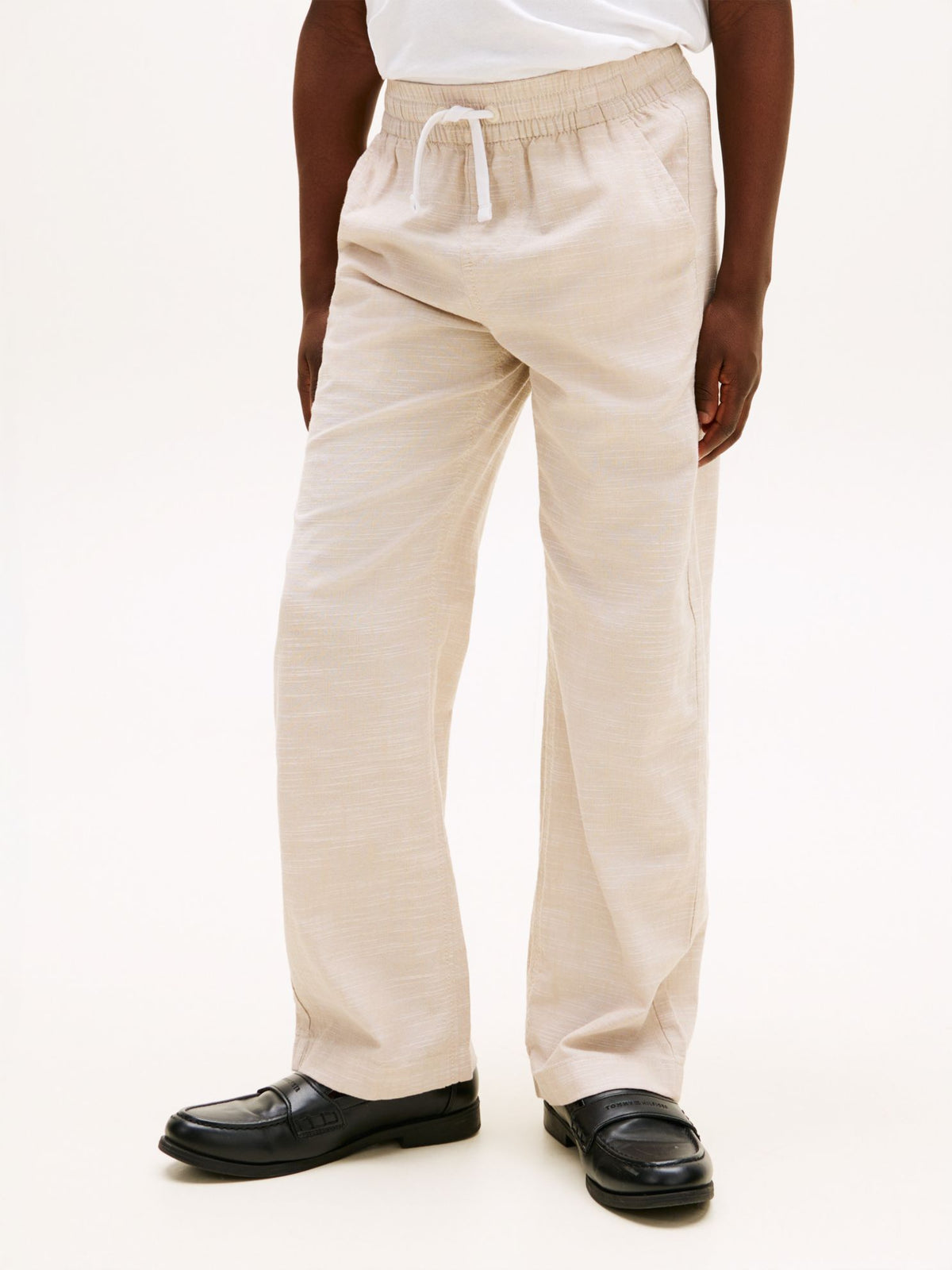 Tommy Hilfiger Kids' Slub Cotton Pull-On Pant
