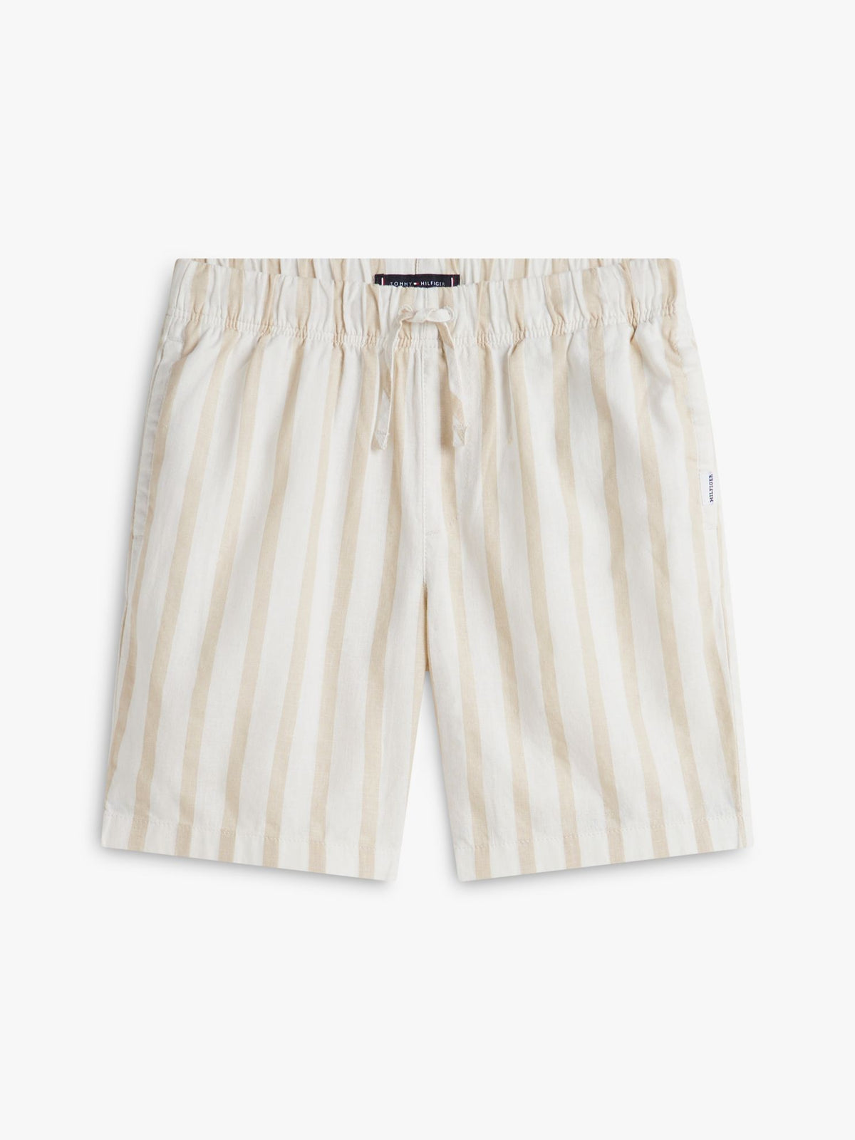 Tommy Hilfiger Kids' Relaxed Striped Linen-Blend Short