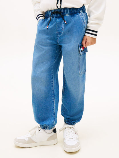 Tommy Hilfiger Kids' Relaxed Stretch Cargo Jean