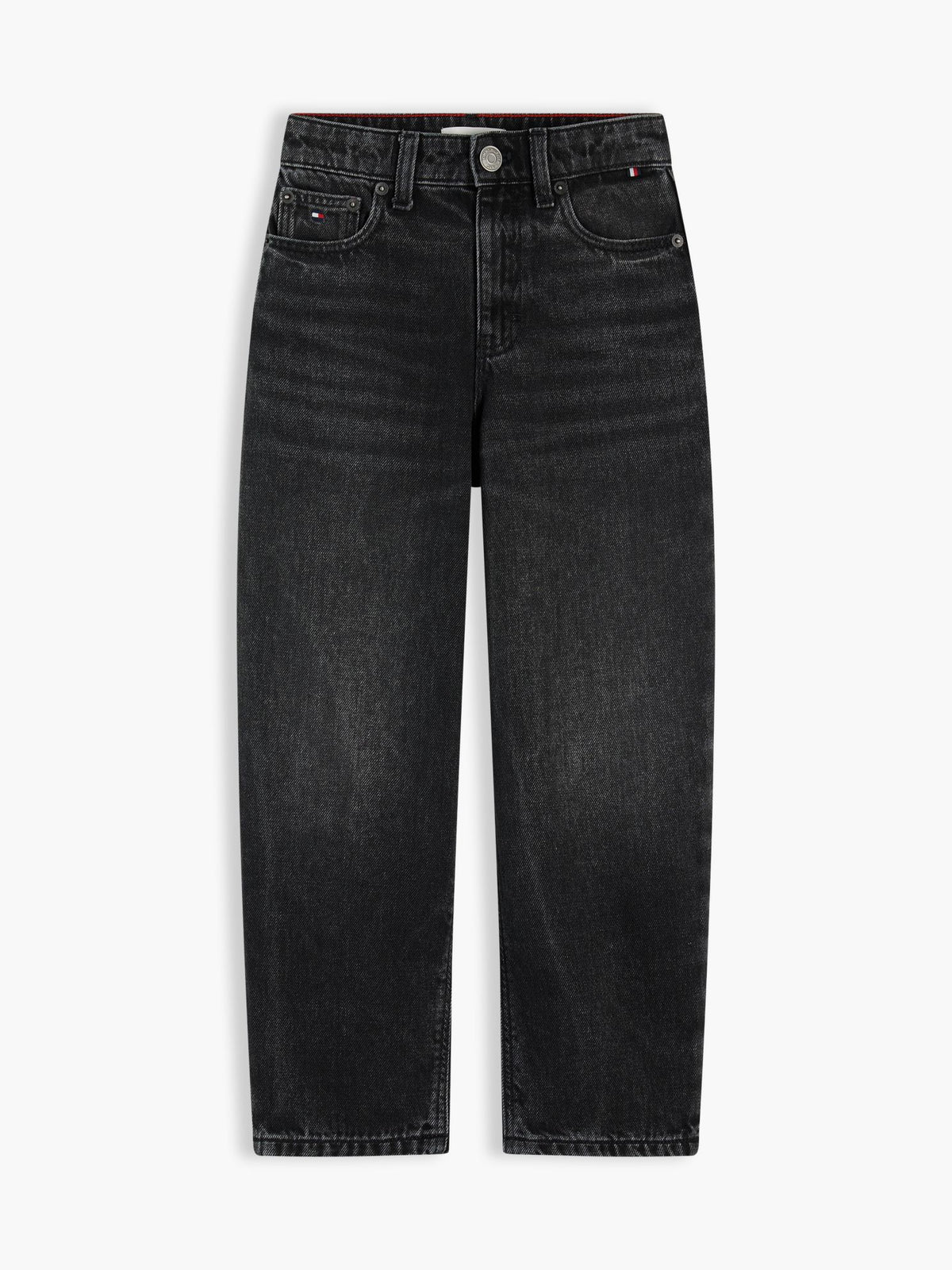 Tommy Hilfiger Kids' Black Wash Barrel Jean