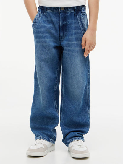 Tommy Hilfiger Kids' Medium Wash Baggy Sailor Jean