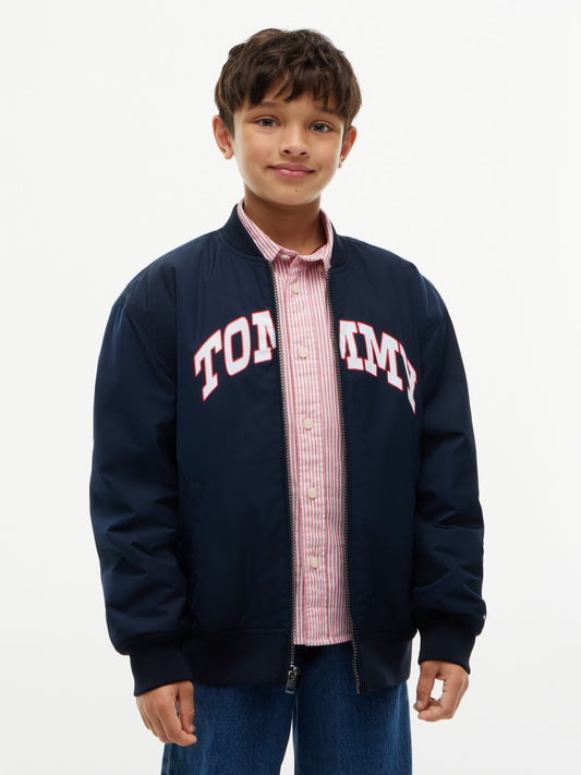 Tommy Hilfiger Kids' Water-Resistant Varsity Bomber