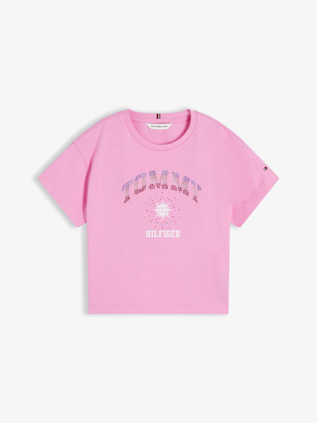 Tommy Hilfiger Kids' Rhinestone Tommy Logo T-Shirt