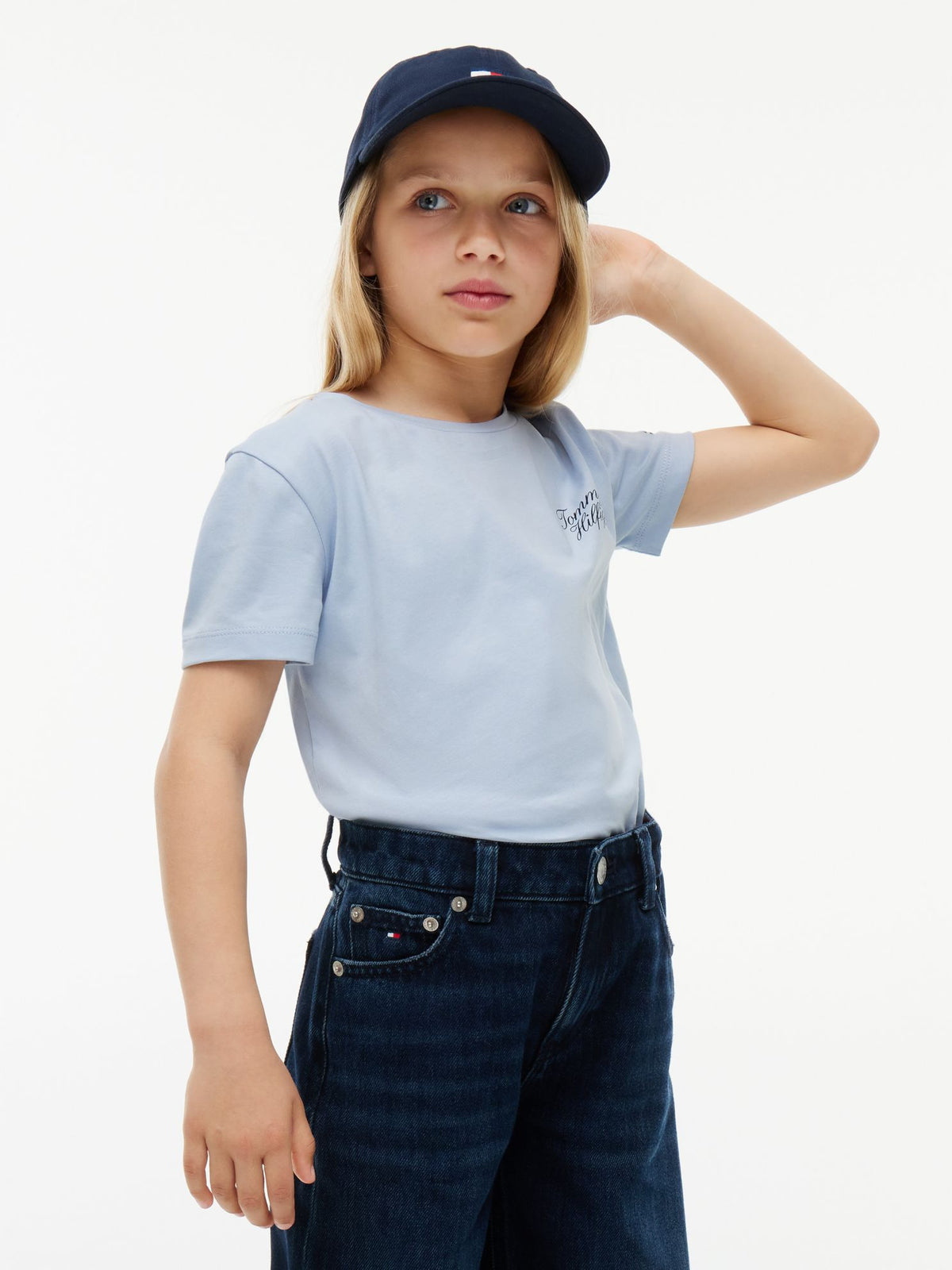 Tommy Hilfiger Kids' Hilfiger Script Logo T-Shirt