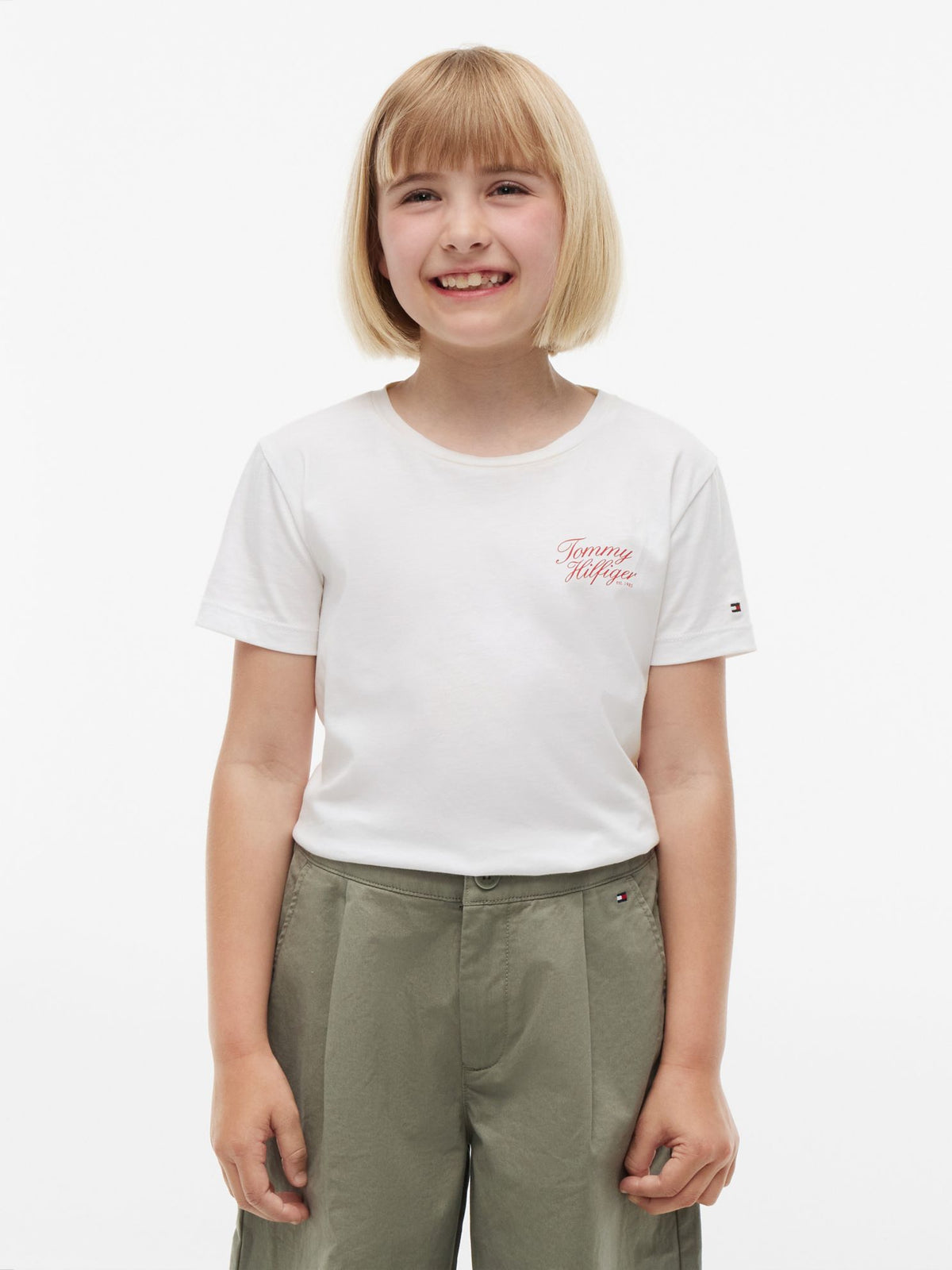 Tommy Hilfiger Kids' Hilfiger Script Logo T-Shirt