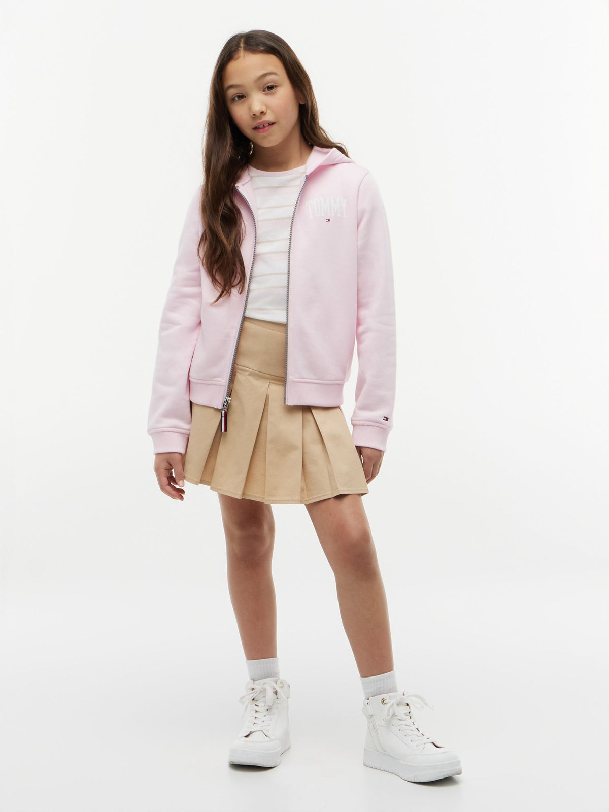 Tommy Hilfiger Kids' Collegiate Tommy Logo Zip Hoodie