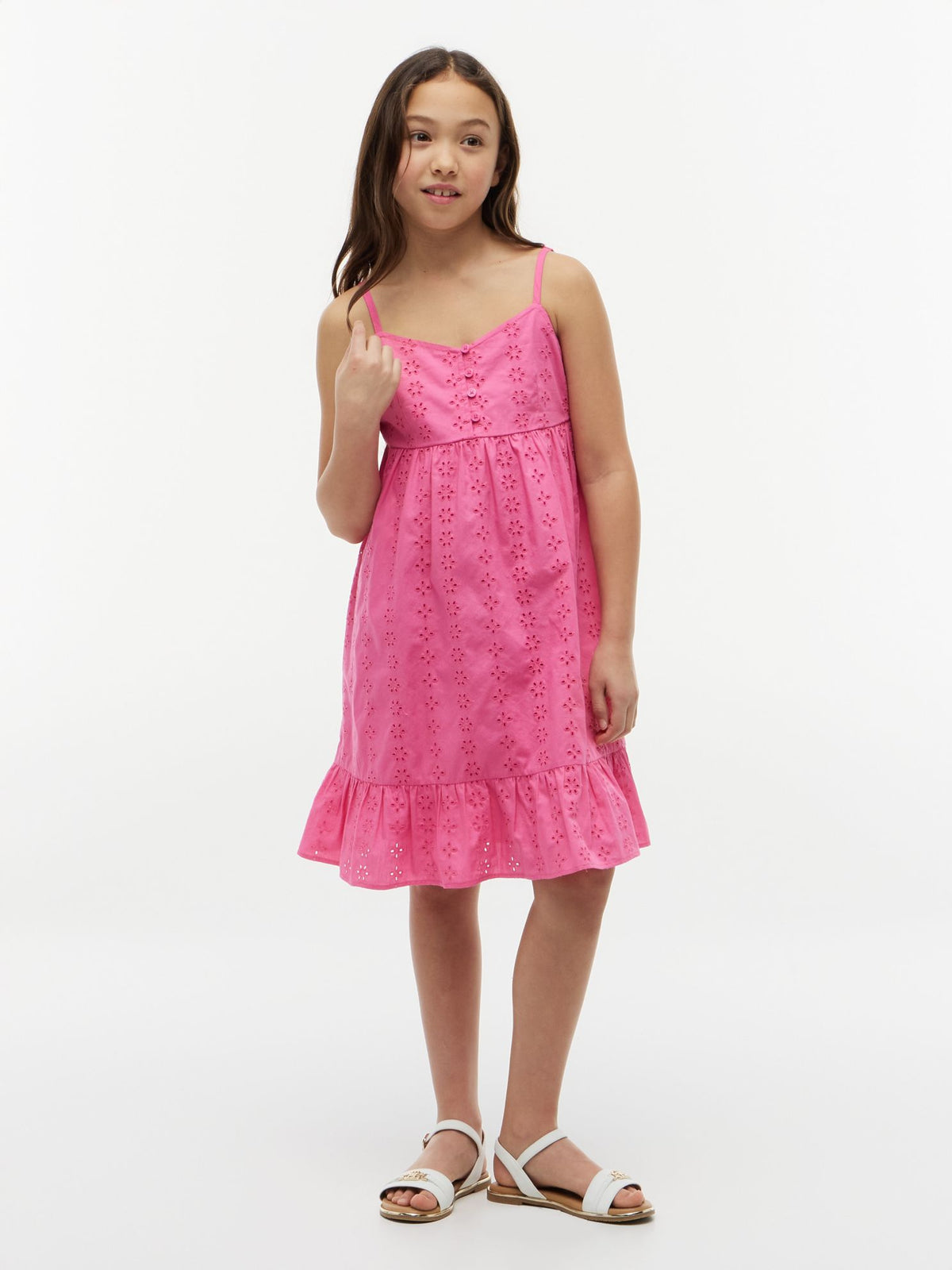 Tommy Hilfiger Kids' Embroidered Eyelet Dress