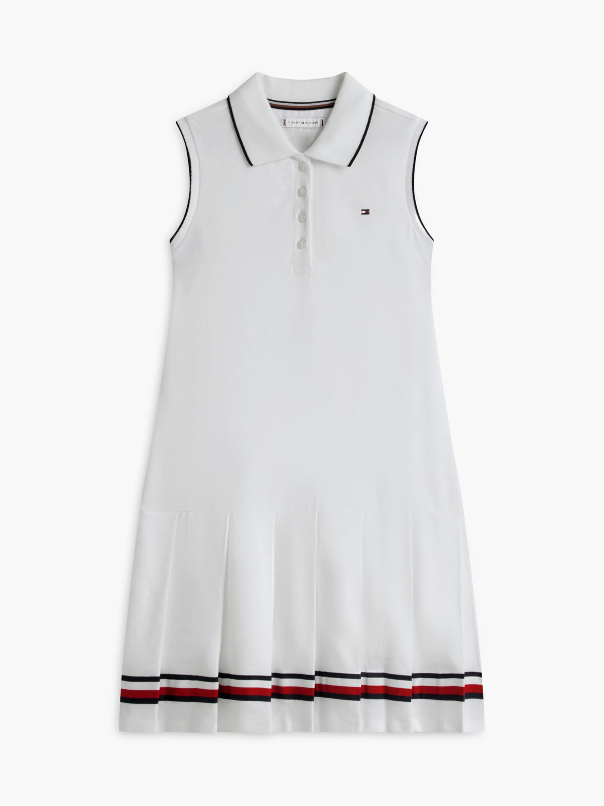 Tommy Hilfiger Kids' Sleeveless Pleated Polo Dress