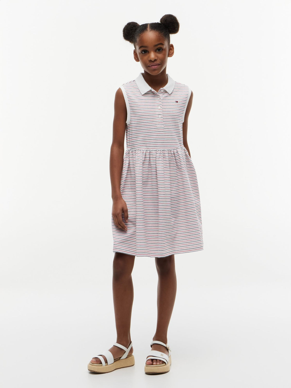 Tommy Hilfiger Kids' Striped Sleeveless Polo Dress