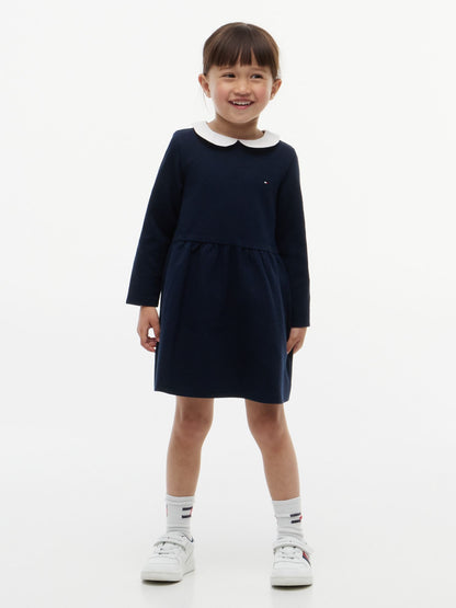 Tommy Hilfiger Kids' Stretchy Ribbed Fit and Flare Dress