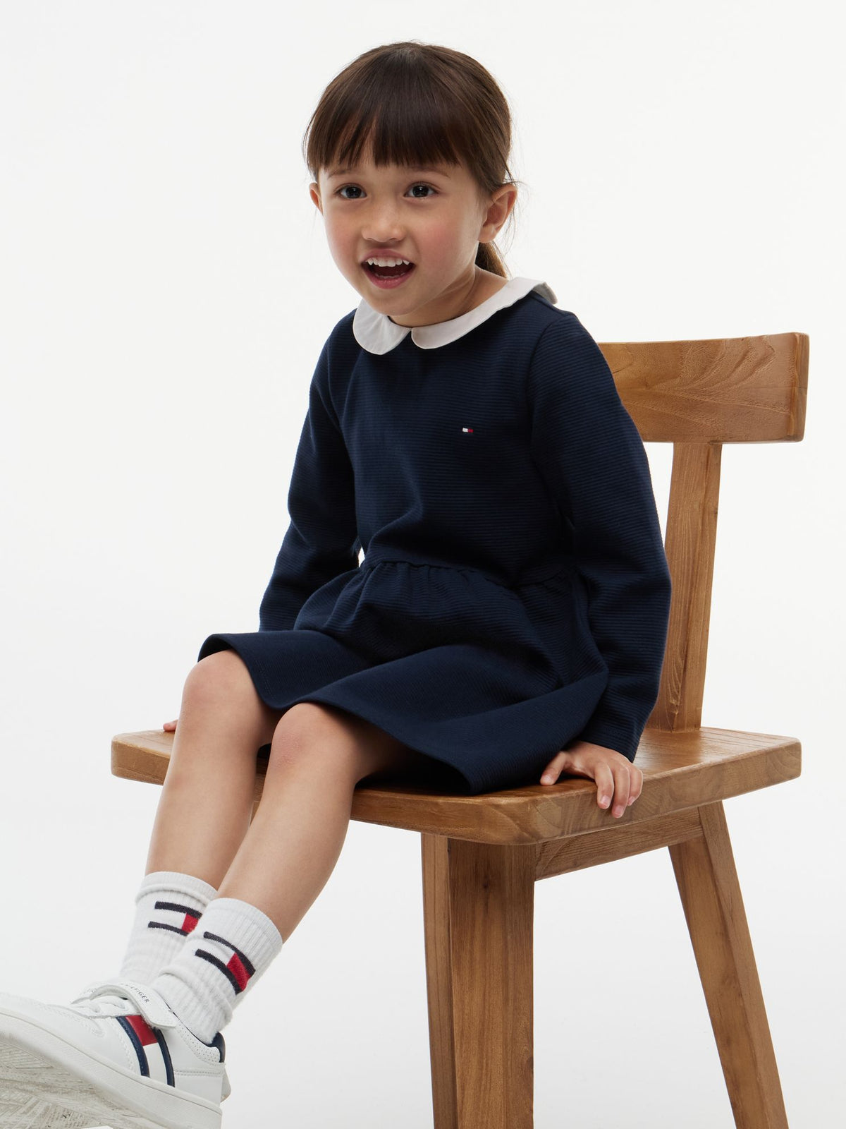 Tommy Hilfiger Kids' Stretchy Ribbed Fit and Flare Dress