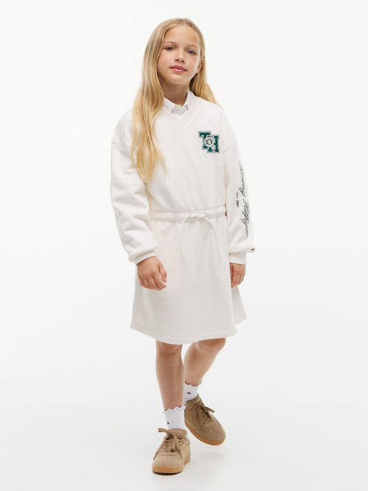 Tommy Hilfiger Kids' Monogram Logo Sweatshirt Dress
