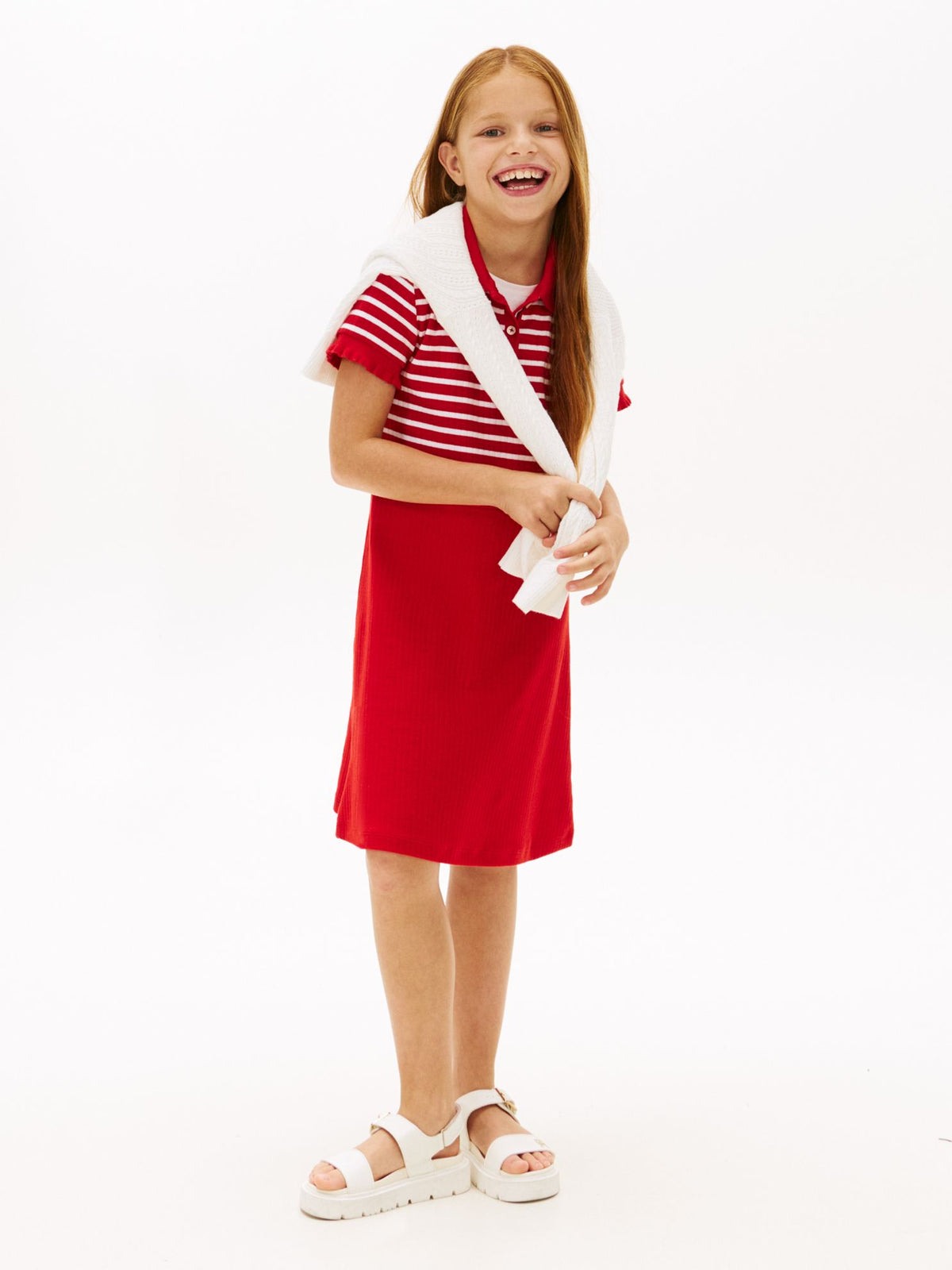 Tommy Hilfiger Kids' Stretch Polo Skater Dress
