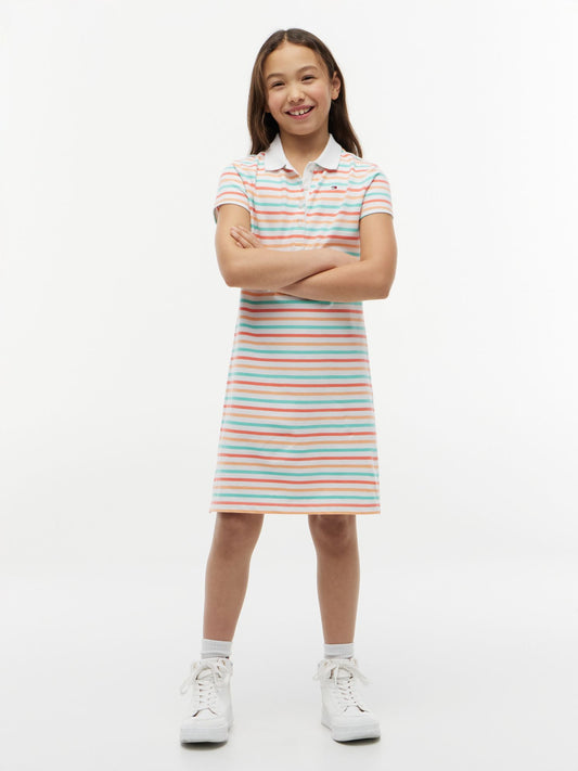 Tommy Hilfiger Kids' Multistripe Polo Dress