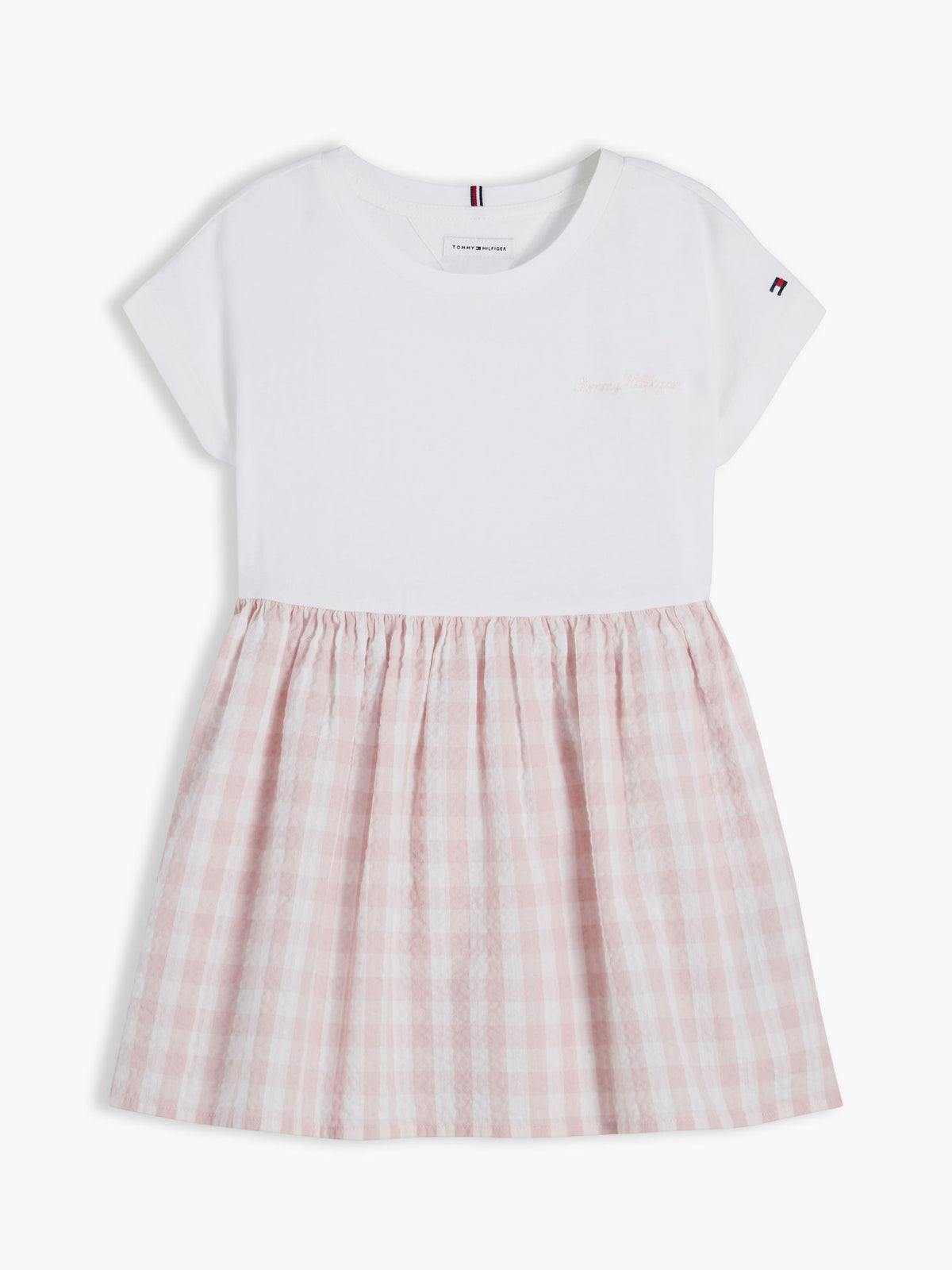 Tommy Hilfiger Kids' Gingham Seersucker Combo Dress