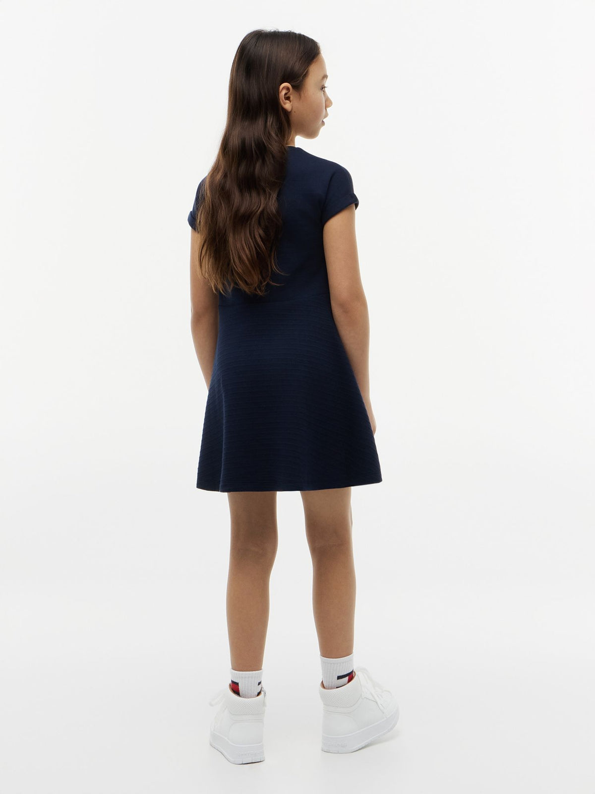 Tommy Hilfiger Kids' Tonal Flag Logo Skater Dress