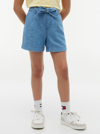 Tommy Hilfiger Kids' Belted Stretch Pull-On Short