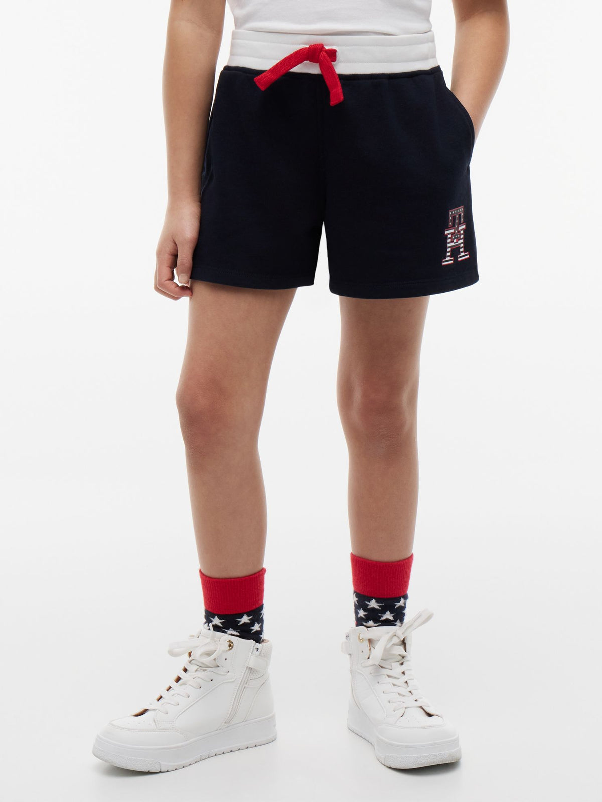 Tommy Hilfiger Kids' Star & Stripe Monogram Track Short