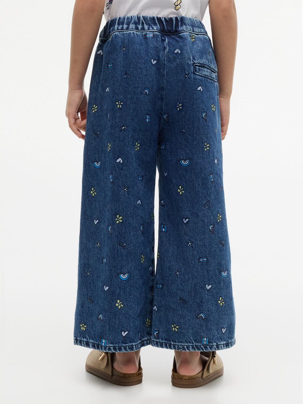 Tommy Hilfiger Kids' Doodle Print Denim Culotte