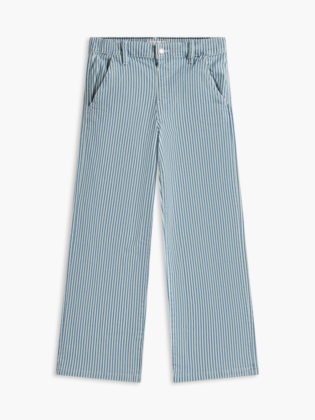 Tommy Hilfiger Kids' Striped Pull-On Wide Leg Jean