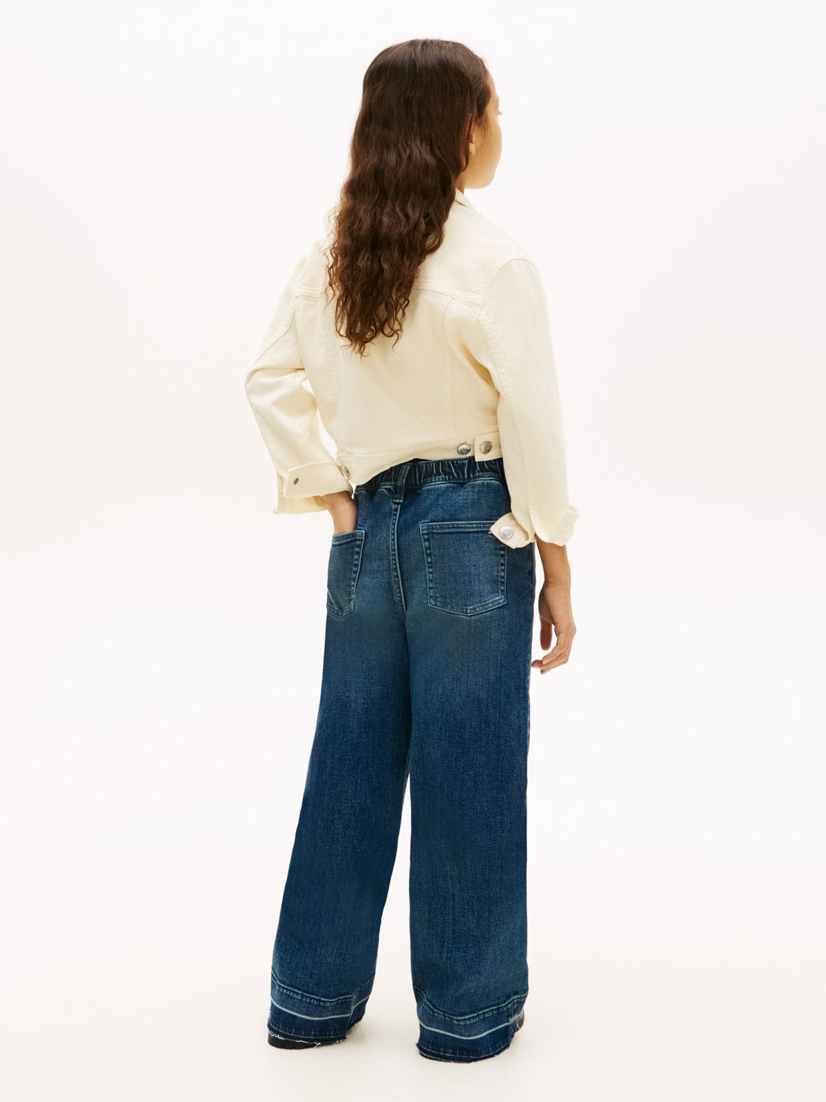 Tommy Hilfiger Kids' Stretch Wide Leg Jean