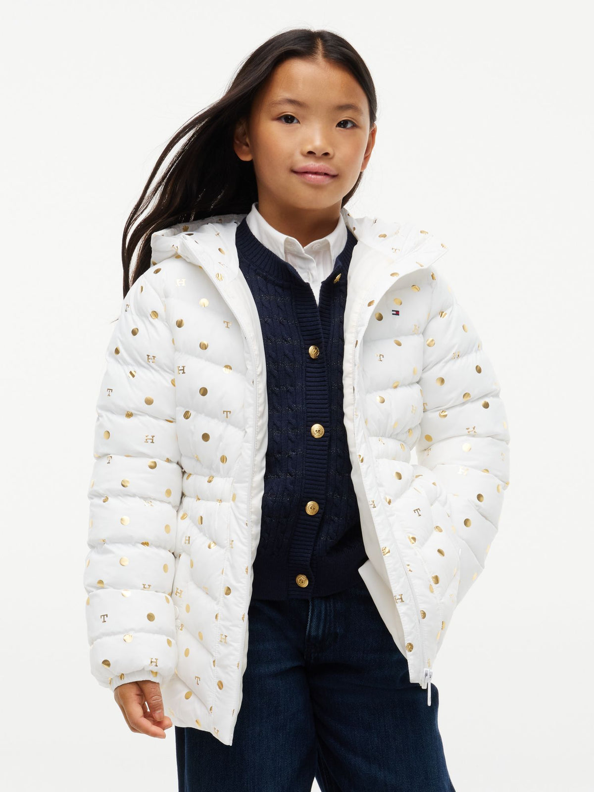 Tommy Hilfiger Kids' THProtect Foil Accent Quilted Jacket