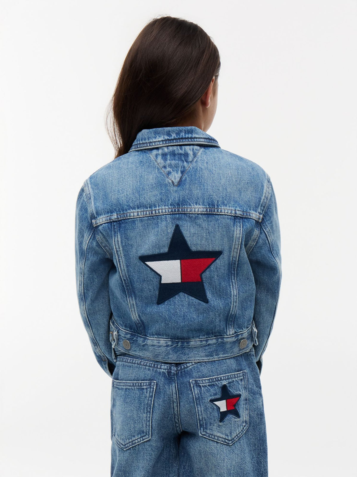 Tommy Hilfiger Kids' Embroidered Star Denim Jacket