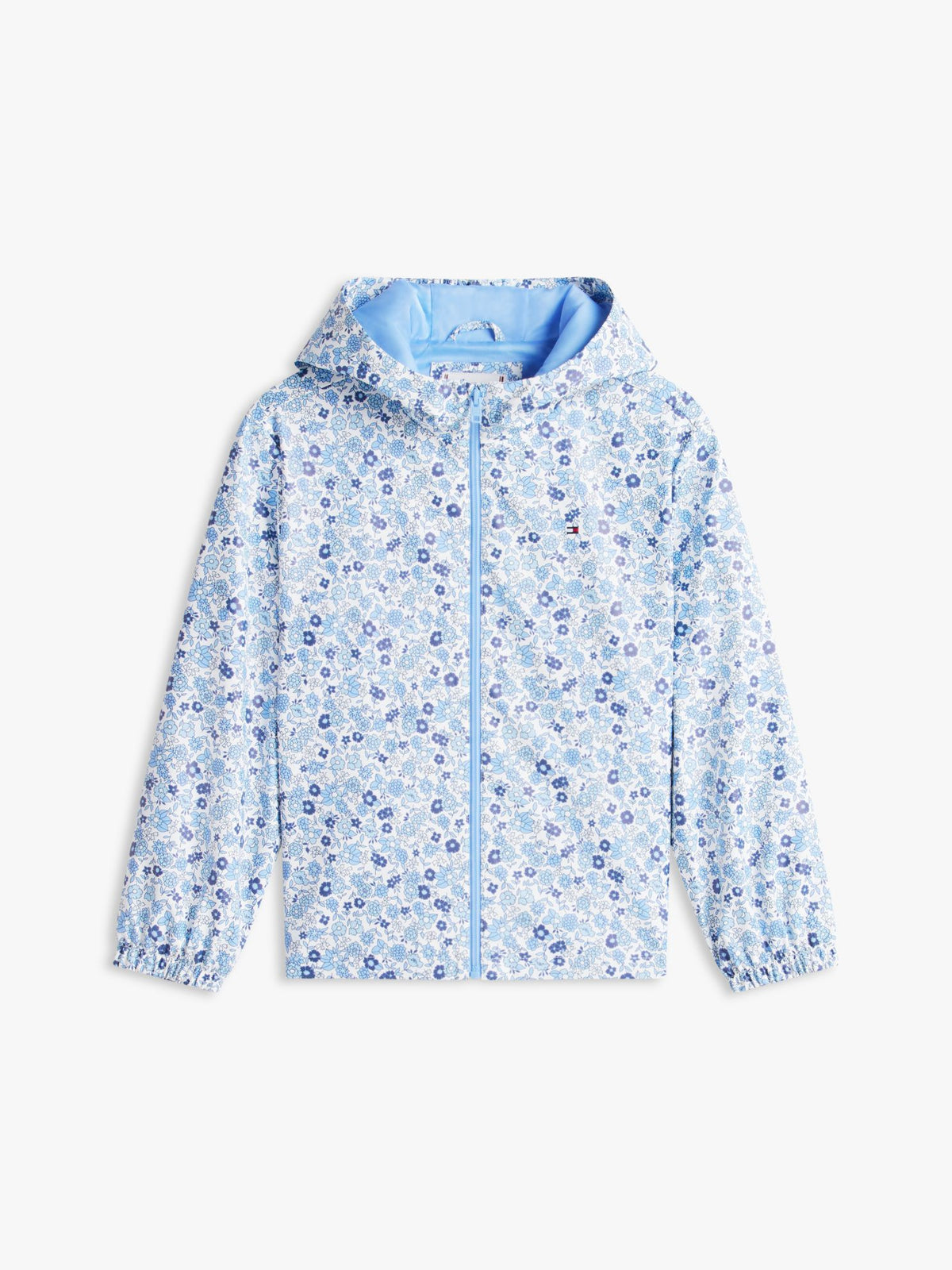 Tommy Hilfiger Kids' Floral Print Hooded Rain Jacket