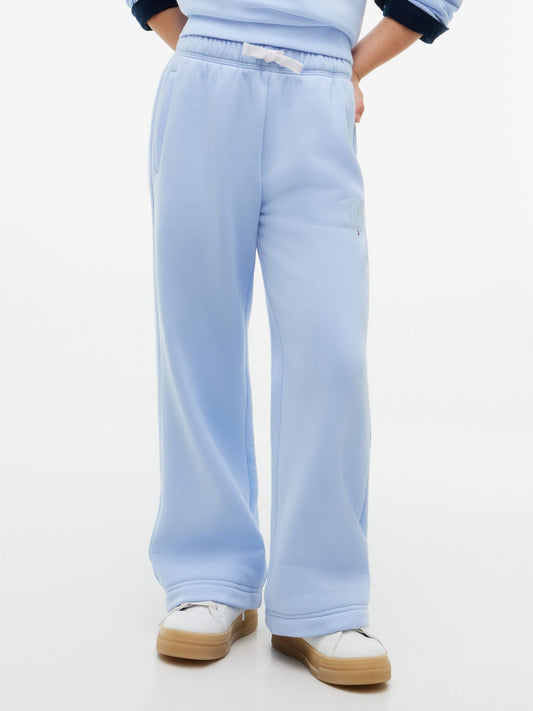 Tommy Hilfiger Kids' Collegiate Logo Wide Leg Sweatpant