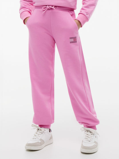 Tommy Hilfiger Kids' Rhinestone Flag Sweatpant