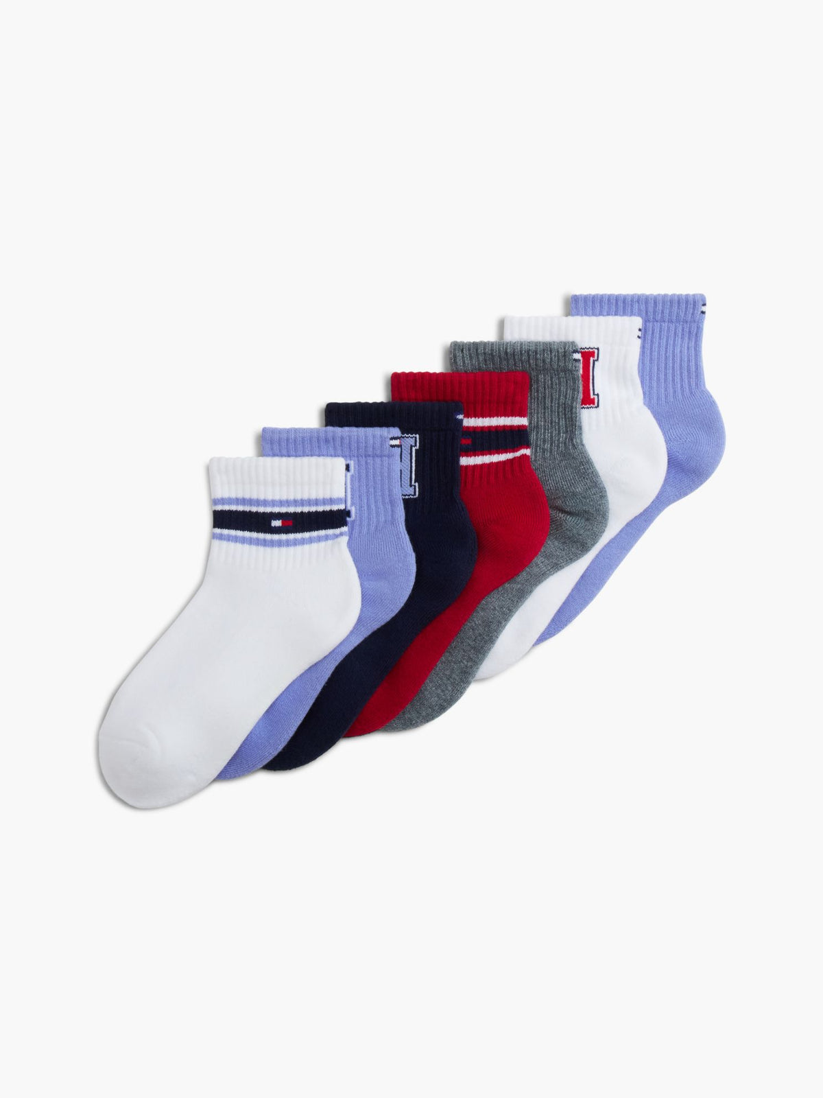 Tommy Hilfiger Kids' Mix Sport Quarter-Top Sock 7-Pack