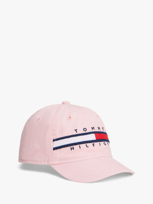 Tommy Hilfiger Kids' Flag Stripe Logo Baseball Cap