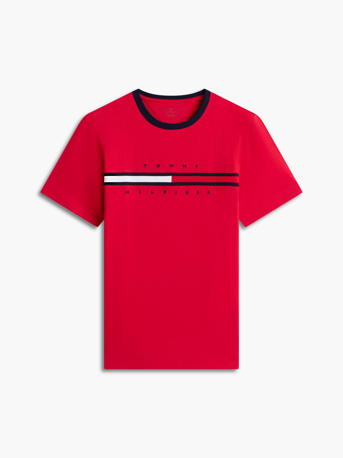 Tommy Hilfiger Embroidered Flag Logo T-Shirt