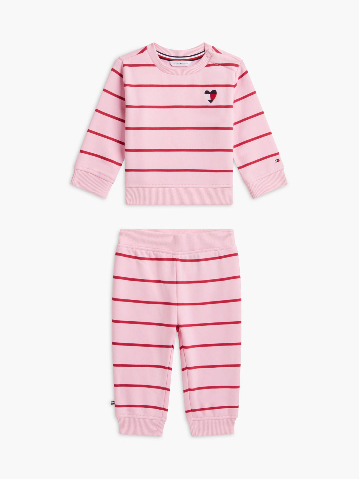 Tommy Hilfiger Babies' Striped Sweatshirt & Pant Set