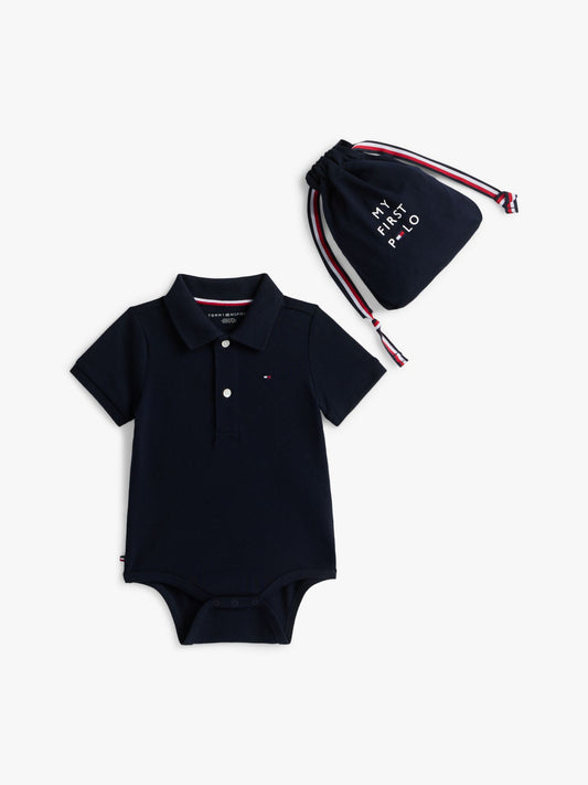 Tommy Hilfiger Babies' Polo Onesie and Gift Bag
